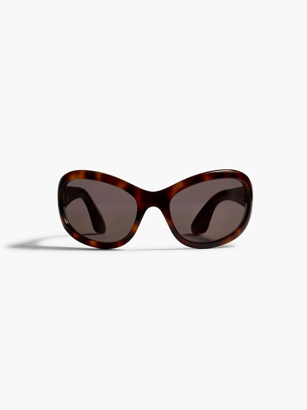 Brown Oval Sunglasses